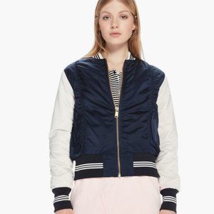 Scotch & Soda Navy Blue Bomber Jacket, Size XS